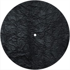 Slipmat Scratch Pad Felt 7" Turntable 45 DJ Record Player TEXTURE RUFFLED BLACK
