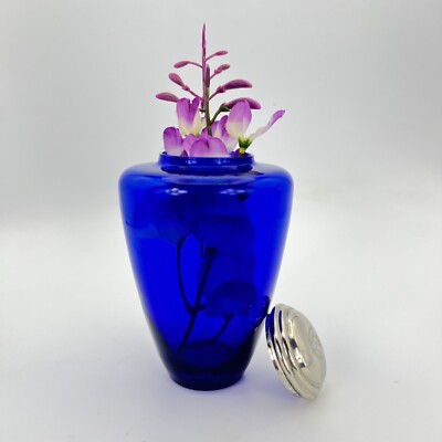 Set Di 3 Mini Vasi In Vetro Blu - Centrotavola Per Fiori Piccoli E Decorazioni