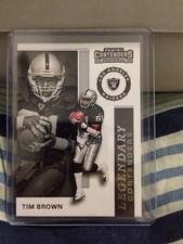 2019 Panini Contenders Football Legendary Contenders Tim Brown Raiders