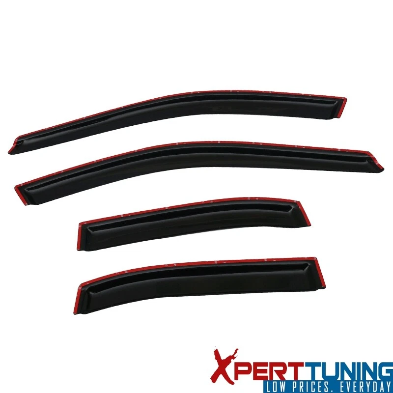 Fits 98-01 Nissan Altima L30 Tape On Window Visors Vent Rain Guard Deflector Foto 4 de 4