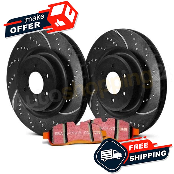 Kit de freio EBC Stage 8 Super Truck com covinhas e ranhuras para Jeep Wrangler 07-17 - Imagem 2 de 4