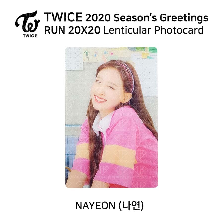 TWICE 2020 Season's Greetings RUN 20X20 Lenticular Photocard | eBay