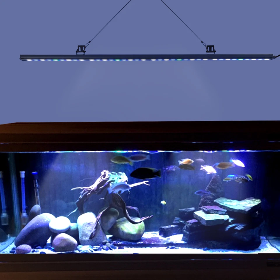 45inch led aquarium light strip bar white&blue spectrum fish Marine Reef Coral - Image 2 of 4