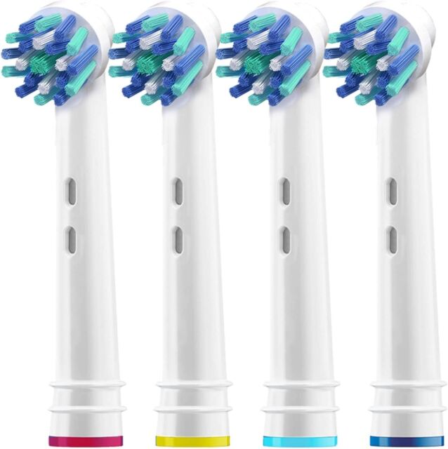 Replacement Brush Heads for Oral B- Pack of 4 Cross Generic Electric Toothbrush