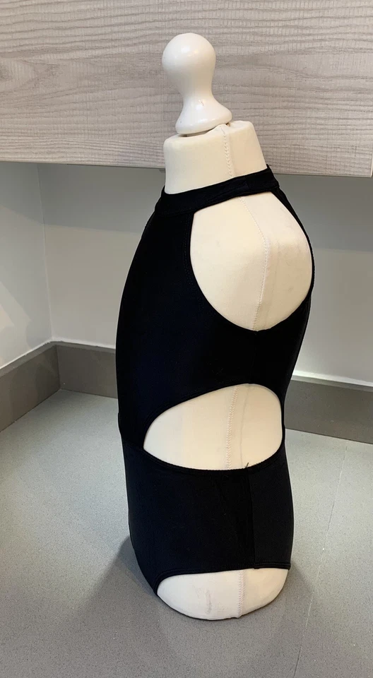 Black Leotard.Age 7-12 Years Gymnastic Dance wear UK Ballet Modern Dance Fast   - Image 4 of 4