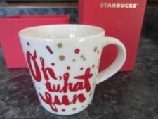 2014 ESPRESSO MINI 3 OUNCE STARBUCKS CHRISTMAS MUG OH WHAT FUN IN ORIGINAL BOX