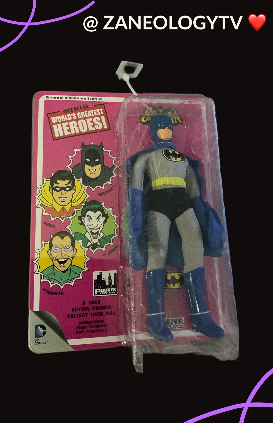 Batman OFFICIAL World's Greatest Heroes Figures Toy Company SEALED Mint