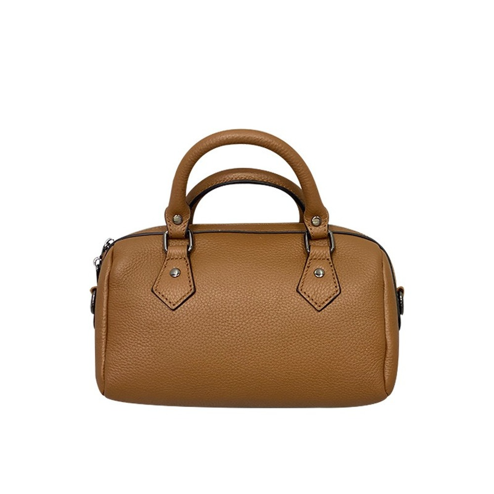 バッグ grained leather boston bag Taupe Grained leather - Mini Boston bag