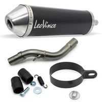 EndschalldäMpfer LeoVince X-FIGHT Schwarz Mit Zulassung FüR Fantic XE / XM 50