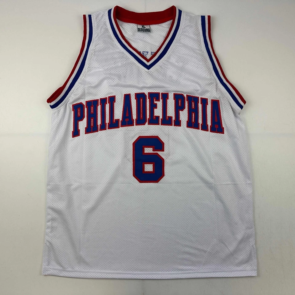 Autographed/Signed Julius Erving Dr. J Philadelphia White Jersey JSA COA - Image 4 of 4
