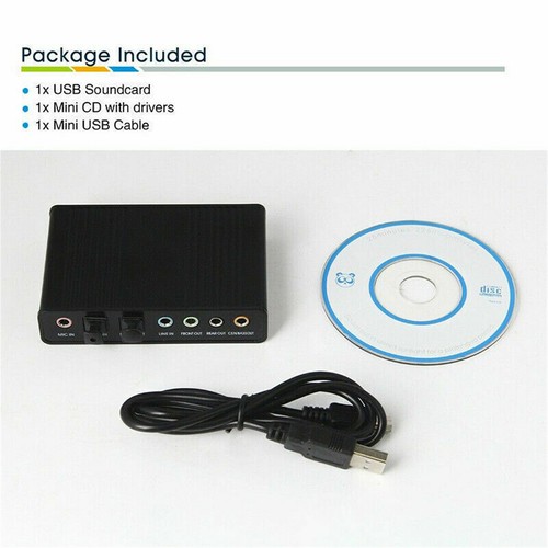 Optical External 6 Channel 5.1 Audio Output Adapter Sound Card USB SPDIF - Picture 3 of 21