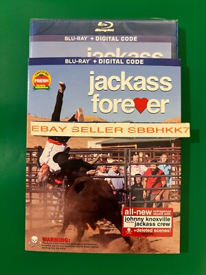 JACKASS FOREVER (Blu-Ray + Digital HD 2022) & Slipcover New Sealed Free Shipping