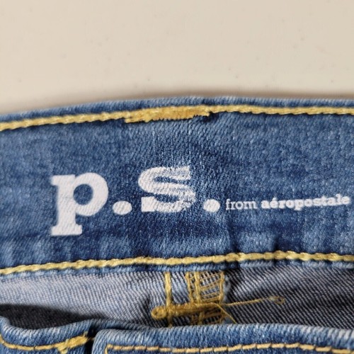 Aeropostale Girls Embroidered Jean Shorts Youth 12 Stylish and Comfortable - Picture 3 of 6