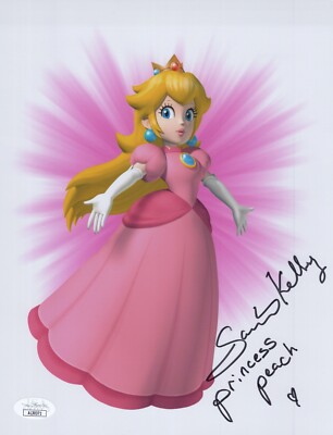 SAMANTHA KELLY Signed MARIO PRINCESS PEACH 8x10 Photo Autograph