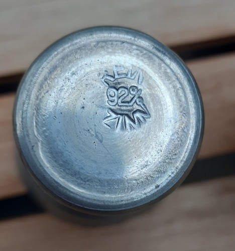 Zinnbecher Schnapsbecher Schnapsgläser 2 Stück, 92% ZINN *TOP* - Bild 3 von 3