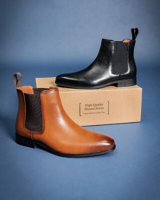 Polar Fox BRENDON Men's Classic High-Top Chelsea Boots