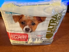 27 Paw Inspired Dog Diapers Female Disposable Puppy Dogs in Heat SMALL
