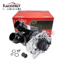 RACEORLY Aluminum Water Pump Assembly For VW Jetta Passat Tiguan Audi EA888 Gen2