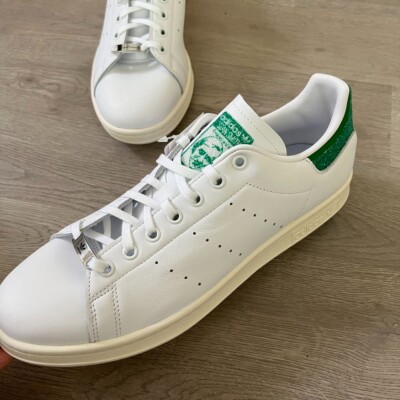 ADIDAS STAN SMITH SWAROVSKI CRYSTALS Tennis Sneakers Green Men 9 Shoes