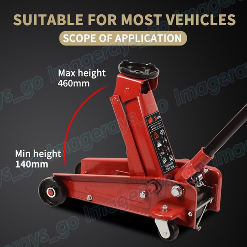 3Ton Hydraulic Floor Jack 140-460mm Super Low Profile Dual Pump Car Trolley Lift - Picture 12 of 12