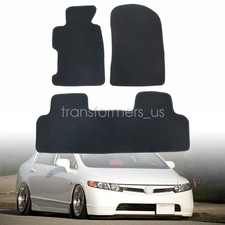 For 2006 2007 2008 2009 2010 2011 Honda Civic Front Rear Floor Mats Carpet Black For 2006 2007 2008 2009 2010 2011 Honda Civic Front Rear Floor Mats Carpet Black