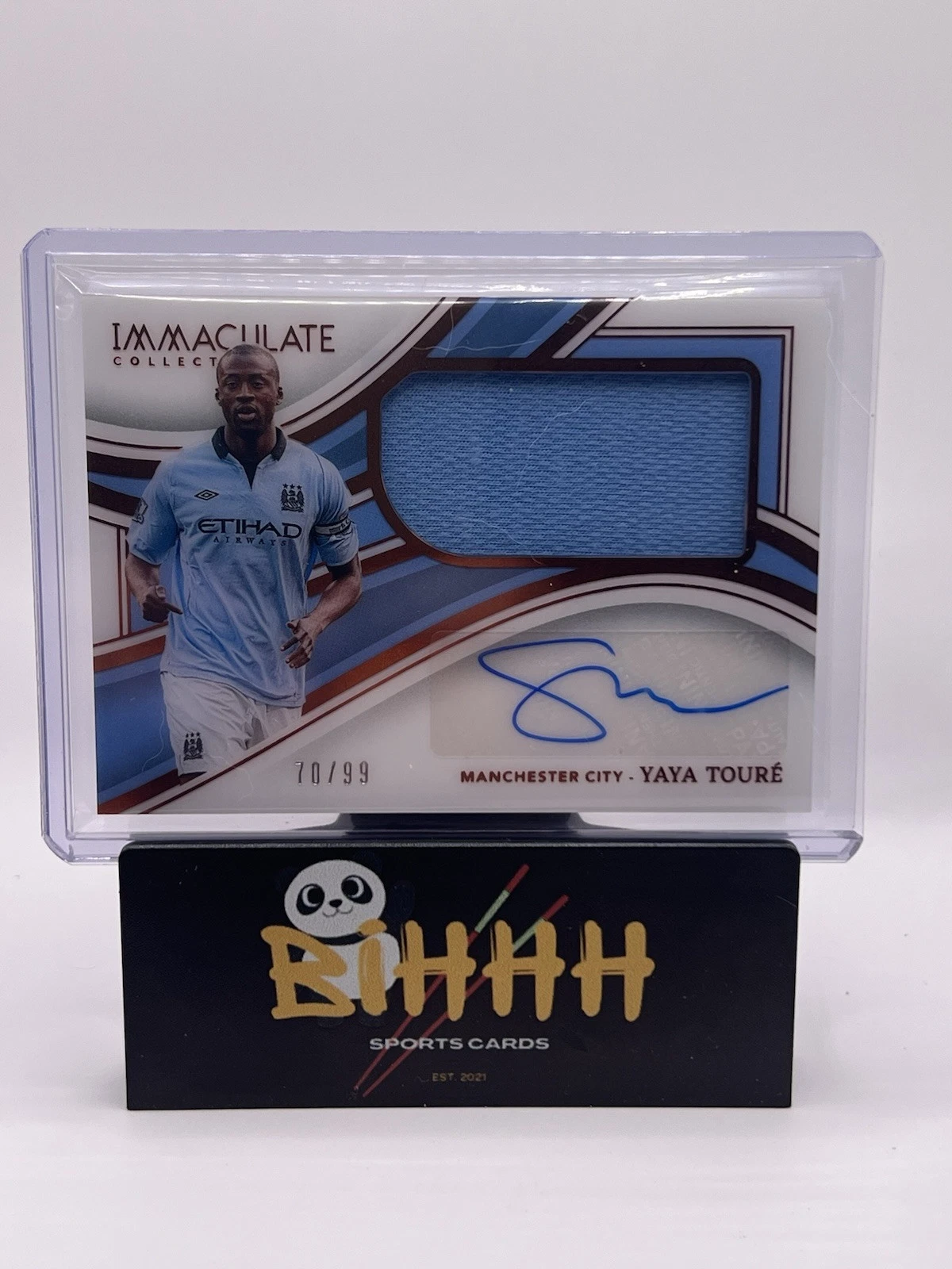 2023-24 Panini Immaculate Yaya Toure Patch Auto /99 #SW-YT Manchester City
