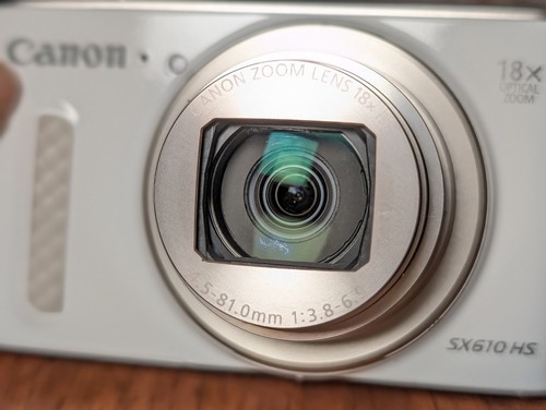 Canon Powershot SX610 HS Compact Digital Camera 18XOptical Zoom 20.2MP White - Picture 9 of 11