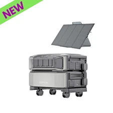 QTY 2 EcoFlow DELTA Pro Ultra Inverter + One Battery + 400W Portable Solar Panel