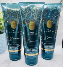NEW Bath  Body Works Lot of 3 Tubes Disney Princess Jasmine Body Cream 8 oz