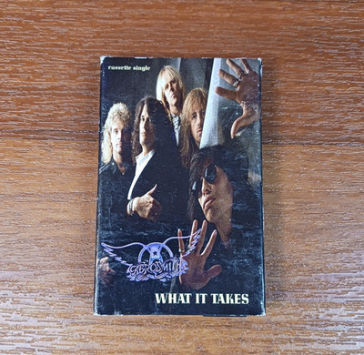 Aerosmith - What It Takes (Cassette Single, 1990)