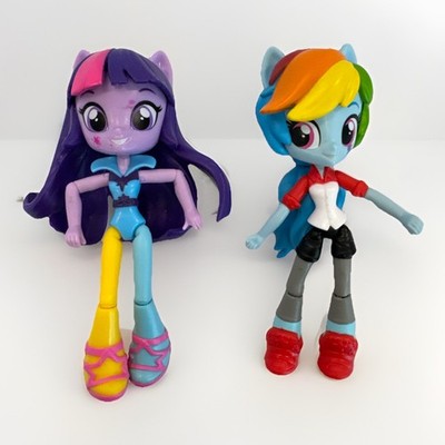 Equestria Girls Minis Twilight Sparkle Rainbow Rocks & Rainbow Dash Figures