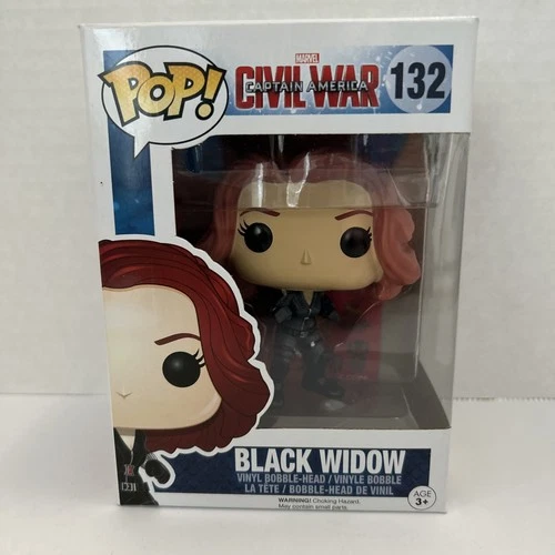 Black Widow Funko Pop Vinyl #132 Marvel Captain America Civil War New Mint