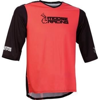 Moose Racing MTB 3/4 Sleeve Jerseys Lg Red 5120-0246