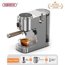 HiBREW Macchina per caffè espresso semiautomatica 3 livelli temperatura 20bar