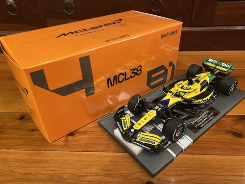 F1 OSCAR PIASTRI MINICHAMPS 2024 McLAREN MCL38 MONACO GP 1:18 SENNA TRIBUTE 2023 - Picture 3 of 5