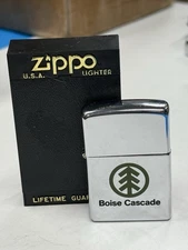 ZIPPO 1996 BOISE CASCADE PAPER CO ADVERTISING LIGHTER UNFIRED IN BOX FL212
