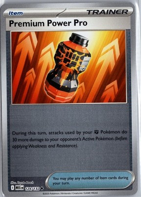 Premium Power Pro 124/132 Uncommon Mega Evolution Pokemon Reverse Holo LP