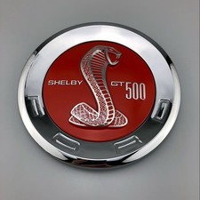 Chrome Silver Decklid Emblem 5.9 Round Trunk Badge For Mustang Shelby Gt500