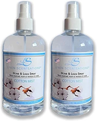 THEOCHEM Linen Scentsations Premium Home, Fabric and Linen Spray 2x 16oz Value Pack (C...