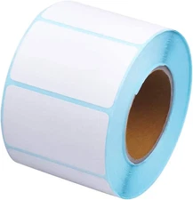 800 Pcs Self Adhesive Label Sticker, Blank White Rectangle Address Thermal Label