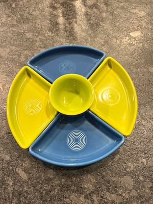 Fiestaware Omni Relish Appetizer Serving 5 Pc Set.