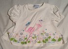Vintage Osh Kosh girl's SS top, flamingo theme. . Sz.5.  VGUC..  Made in USA — photo 1
