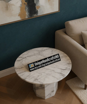 Calacatta Viola Marble end Table   Luxury Handcrafted Statement Interior Table