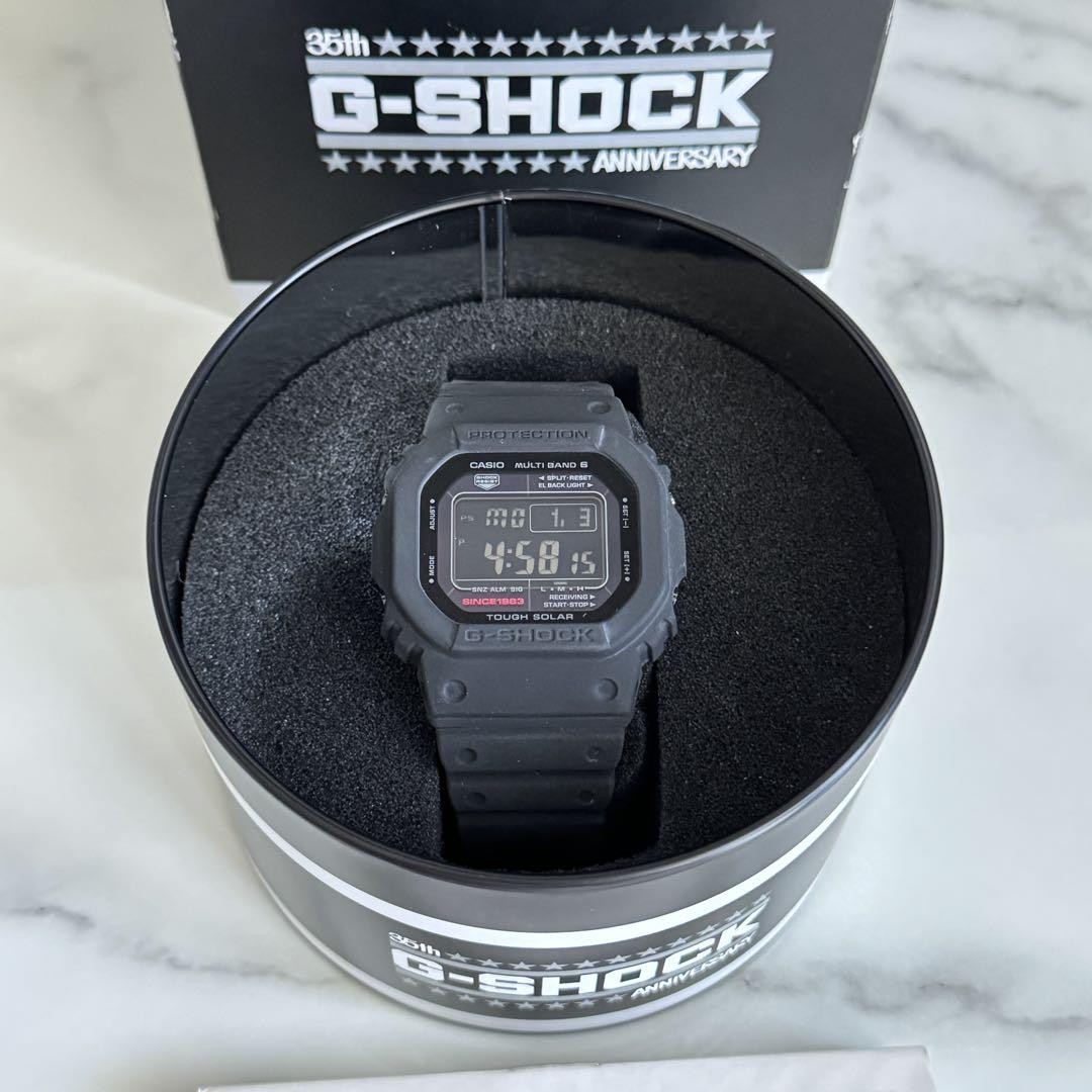 美品⭐︎箱説付G-SHOCK GW-5035A 35周年限定カラー 電波ソーラー トケマー:【新品】GW-5035A-1JR 35周年限定モデル
