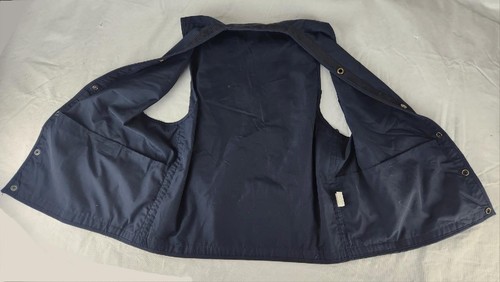 The Nature Company Navy Blue Naturalist Hunting Fishing Photographer Vest Size L - Picture 3 of 10