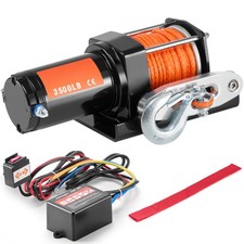Electric ATV/SUV Winch 3500 lb w/Synthetic Ro...