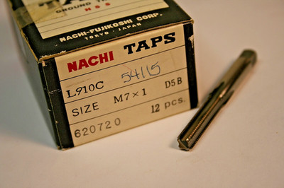 Nachi M7 x 1.0 D5 Straight 4 Flute Bottom Tap List 910 - 54115
