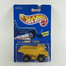 Hot Wheels DUMP TRUCK Collector #38 with Moving Part, Blue Card, Yellow CT HC54