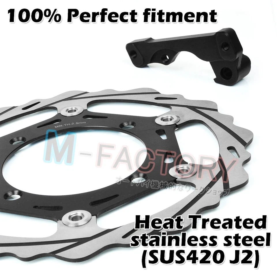 Kit de soporte de disco de freno de gran tamaño para KAWASAKI KLX 450 R 07-16 15 14 13 12 11 10 Foto 2 de 2