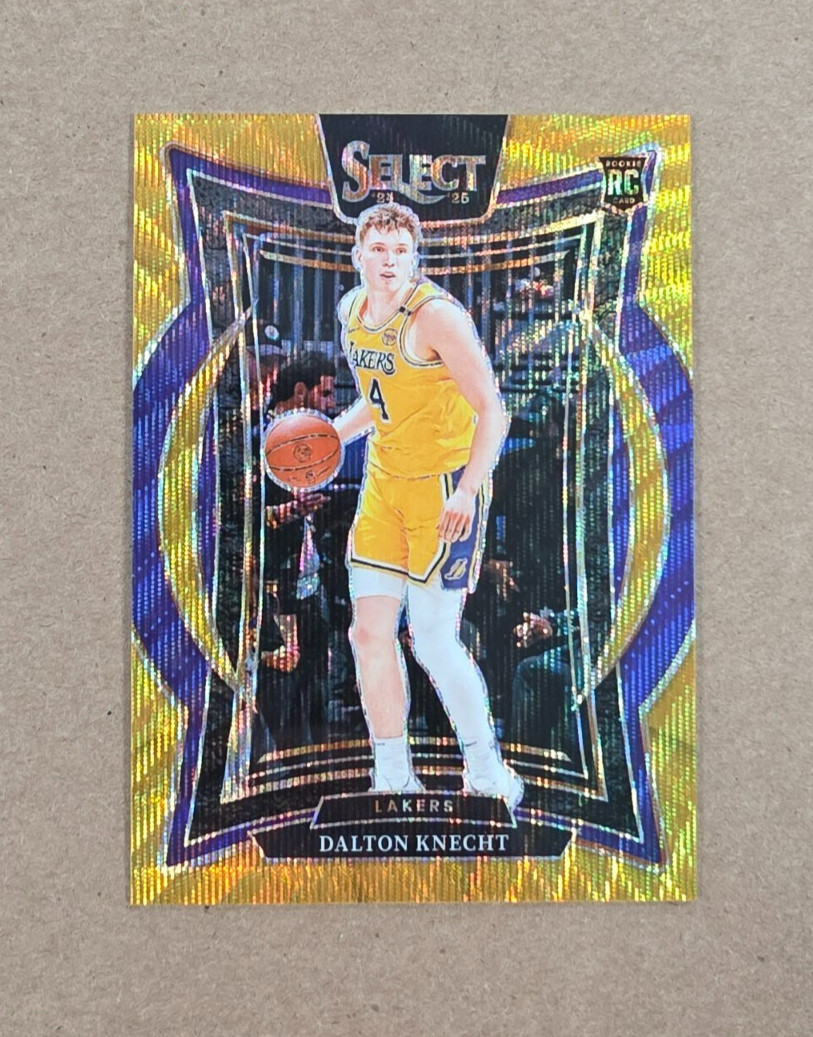 2024-25 Select Basketball Dalton Knecht Rookie Gold Wave Prizm 07/10 Card #91